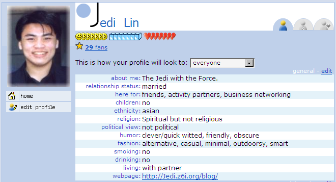 Jedi's Orkut status