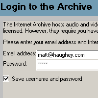 登入 Internet Archive